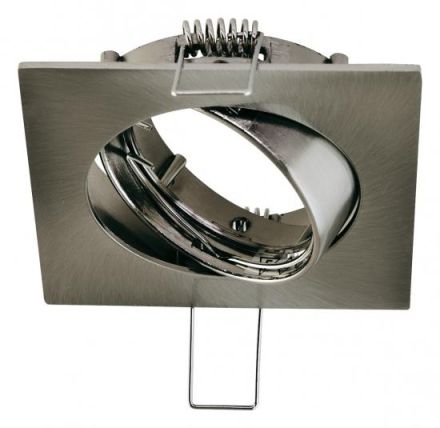 EVN 646013 square black chrome sat. GX5.3 max.50W 12V recessed ceiling spotlight