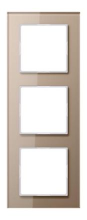 Jung AC583GLCH glass frame 3-way, vertical and horizontal mounting, glass, A CREATION, champagne