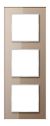 Jung AC583GLCH glass frame 3-way, vertical and horizontal mounting, glass, A CREATION, champagne