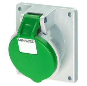 Mennekes 1641 panel socket TwinCONTACT 16A 4-pole 2h 50-500V