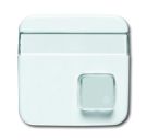 Busch-Jaeger 1571 CN-214 central plate, 1-way, with label field alpine white