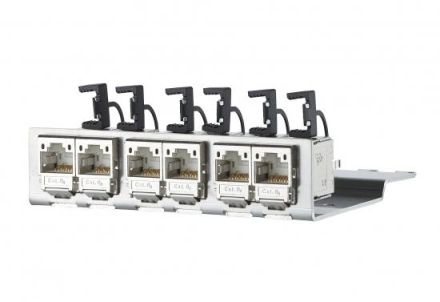 METZ CONNECT 6 Port 180° for 1U assembly C6A module ISO, 130B11P2-E