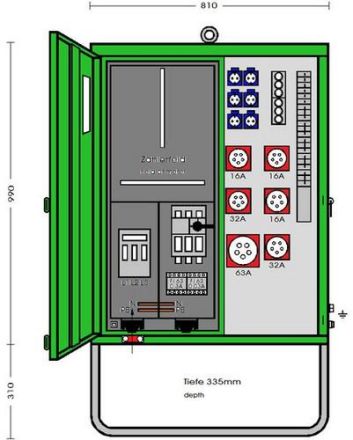 Elektra Tailfingen 183248 AV 80N/A/6321-2 connection distribution cabinet