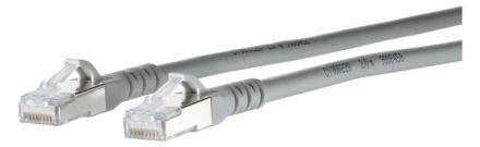 METZ CONNECT 1308454533-E ISO/IEC 10G AWG26 2xRJ45 grey 4.5m patch cable Cat6A