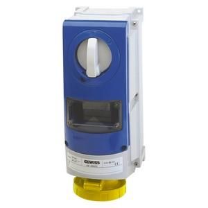 Gewiss GW66849 vertical with housing 63A/5 pin 110V IP66 socket