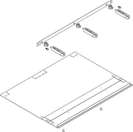 ABN KU horizontal FB2 500mm deep partition (NTW2-5)