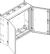 ABN protective insulated IP55 1090x990x340mm wall housing (NT46P)