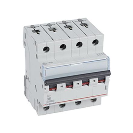 Legrand 404151 Circuit breaker TX3 B6A 4P 10KA 4M