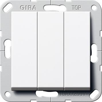 Gira 283203 rocker switch change 3-way system 55 pure white