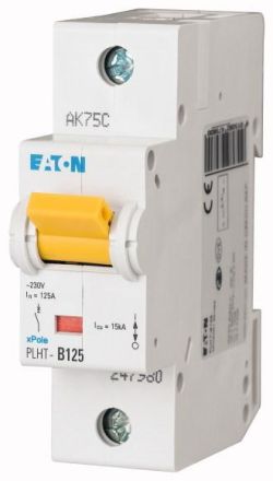 Eaton PLHT-C125 circuit breaker, 125A, 1p, C-Char , 247989