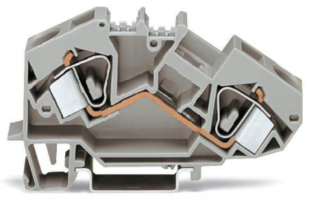 Wago 783-601 16qmm grey 2 conductor feed-through terminal