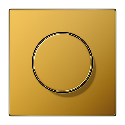 Jung LS1940GGO cover for rotary dimmer, metal with real gold plating, LS series, gold-plated