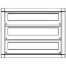 Ritto 1885350 letterbox frame 2 WE, grey-brown