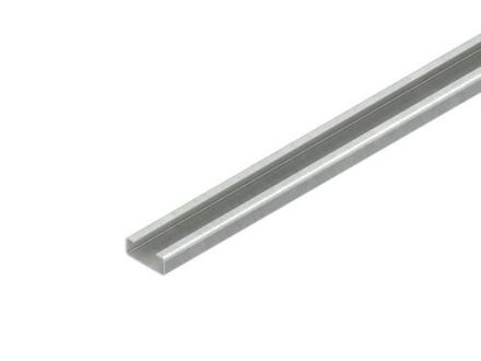 Niedax 2910/2FO C-profile SW 11mm 20x8x2000mm unperforated series rail