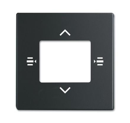 Busch-Jaeger 6108/61-885 central plate for control element 6-way black matt