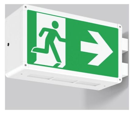 RZB 651065.002.1 Wall Rectangle 360 4.6W LED emergency light