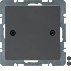 Berker 10096076 blind cover with central piece and screw fastening anthracite including Berker Q.