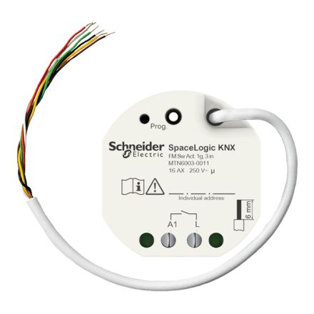 SCHNEIDER MTN6003-0011 KNX switch actuator UP | 1-way, 3 binary inputs
