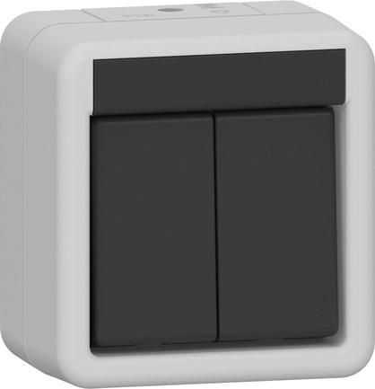 Gira 315330 series button WG AP gr rocker switch