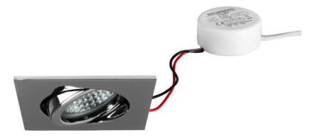 Brumberg 40144023 230V AC 6W 3000K chrome LED recessed ceiling spotlight