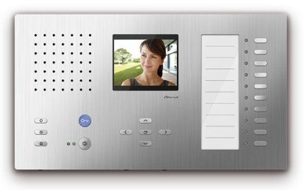 TCS CAI2200-0150 CAI2200 hands-free wall unit silver Carus Adapto Video color indoor station