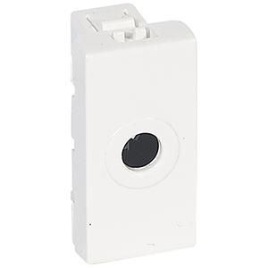 Legrand 077552 cable outlet MOSAIC 8mm 1mod ws, (white)