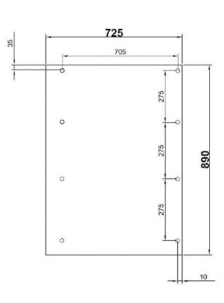 GSAB 1M1000 for standard cabinet 1S1000 mounting plate