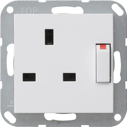 Gira 277827 BS 13 A protected + SH Sys 55 Reinws with socket
