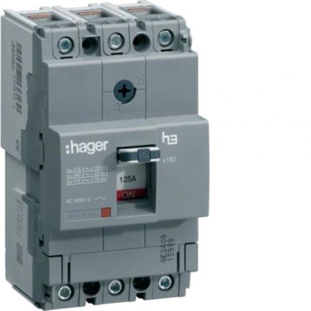 Hager HNA160H circuit breaker x160 3-pole 40kA 160A