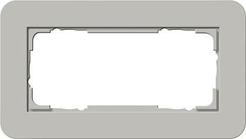 Gira 1002422 cover frame 2f oM Gira E3 grey/anthracite