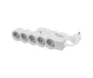 Legrand 694563 flat 5xSD 3 mtr.cable ultrawhite/grey power strip