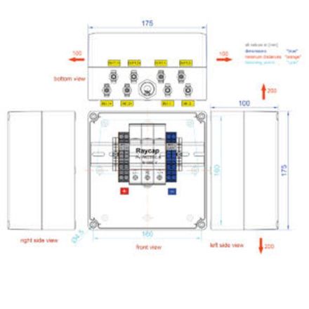 enwitec electronic 10015743 S-1000-2R-X-BC-PC-1.0 MC4 generator connection box