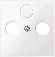 MERTEN 296725 Central plate active white glossy System M