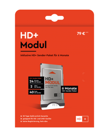 HD+ CI module including HD+ card for 6 months of HD+ programs
