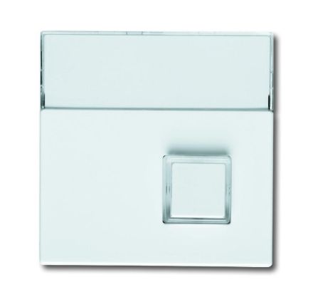 Busch-Jaeger 1571 CN-84 central plate, 1-way, with label field studio white