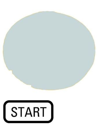 Eaton M22-XDL-W-GB1 button lens, flat white, START, 218329