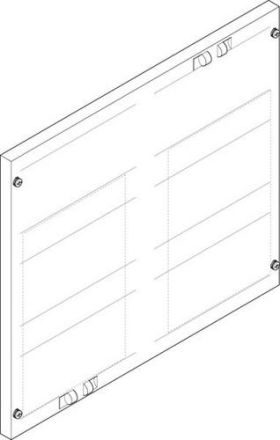 ABN 500x450mm 2FB/3RE 40mm 2xNH1-isolator cover plate (FAP23512N)