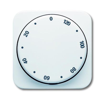 Busch-Jaeger 1771-214-102 Central plate, with rotary knob, with print alpine white