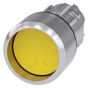 Siemens 3SU1050-0CB30-0AA0 push button 22mm round yellow front ring