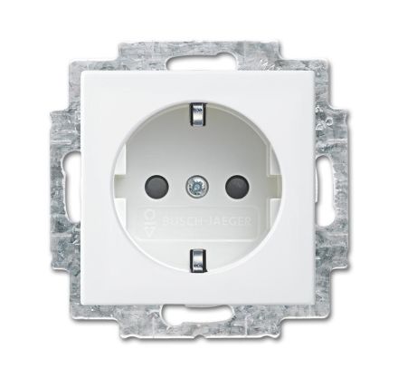 Busch-Jaeger 20 EURB-914 SCHUKO® socket insert without spreader, with increased contact protection alpine white