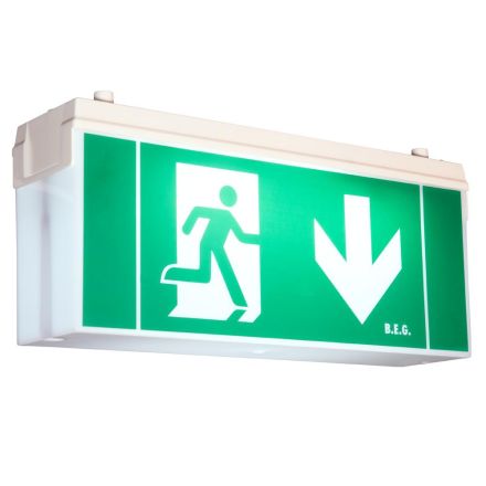 BEG 7191 25m, 3h, ceiling mounted emergency and information light