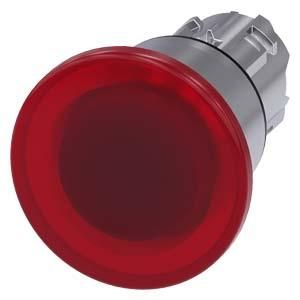 Siemens 3SU1051-1BA20-0AA0 mushroom pushbutton illuminated 22mm round red 40mm