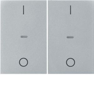 BERKER 80962371 Cover for push button sensor K.1/K.5 | 2-way, IO | aluminum
