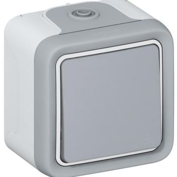 Legrand 069716 rocker switch Plexo IP55 69716 cross FR AP, (grey)