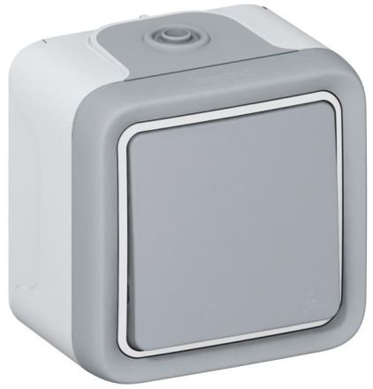 Legrand 069716 rocker switch Plexo IP55 69716 cross FR AP, (grey)
