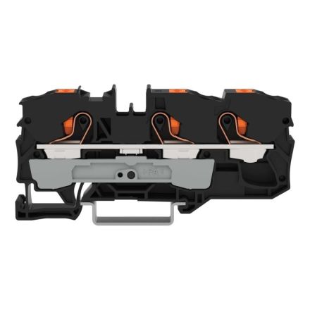 Wago 2210-1305 terminal block 0.5-16qmm 1 level 3 terminals black