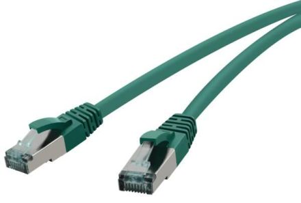 RED 2713-13-0053 Patch cable Cat.6A green 10m