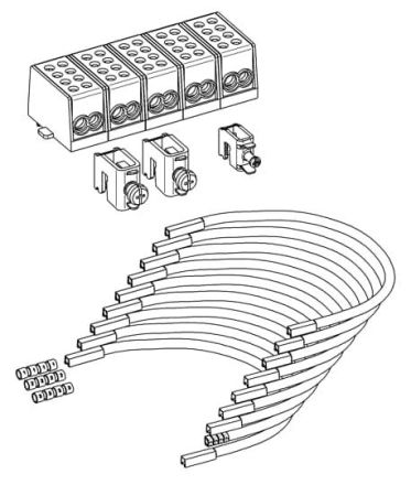 ABB Striebel & John 2CPX054325R9999 ZAZ253 5-pole 25qmm1 counter bottom equipment kit