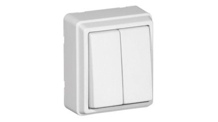 EFAPEL DOUBLE TWO-WAY SWITCH WHITE