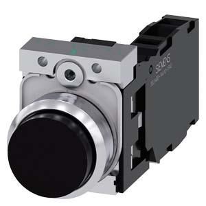 Siemens 3SU1150-0BB10-1FA0 push button 22mm round black 1S1OE